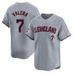 Cleveland Guardians #7 George Valera Player Gray BFRAILEY Road Limited Home Stitched Jerseys