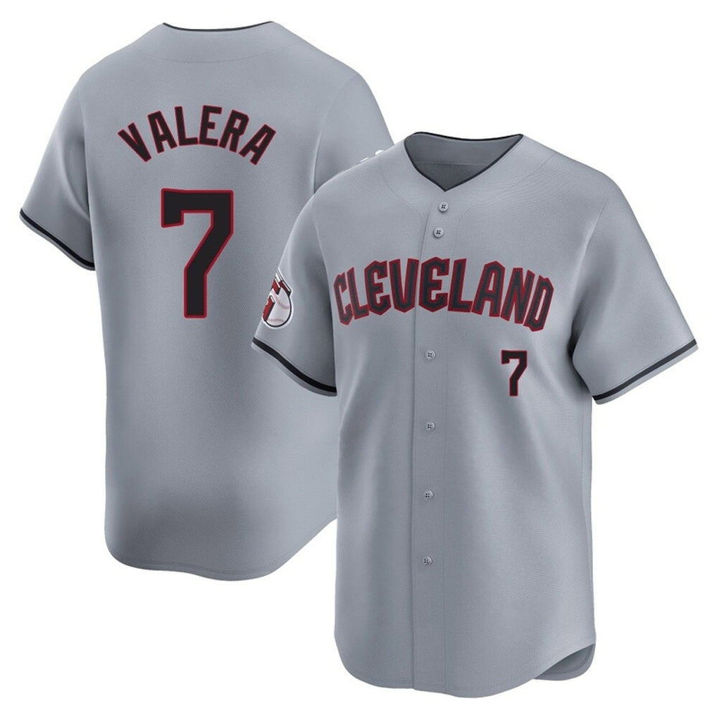 Cleveland Guardians #7 George Valera Player Gray BFRAILEY Road Limited Home Stitched Jerseys