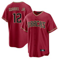 Arizona Diamondbacks #12 Lourdes Gurriel Jr Player Red BFRAILEY Home Game Stitched Jerseys