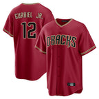 Arizona Diamondbacks #12 Lourdes Gurriel Jr Player Red BFRAILEY Home Game Stitched Jerseys