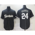 Chicago White Sox #24 Grandal City Edition Black BFRAILEY Game 2021 Jerseys