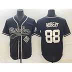 Chicago White Sox #88 Luis Robert Black BFRAILEY Cool Base Stitched Jersey
