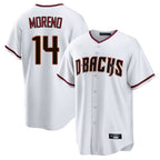 Arizona Diamondbacks #14 Gabriel Moreno Player White BFRAILEY Home Game Stitched Jerseys
