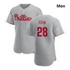 Philadelphia Phillies #28 Alec Bohm Gray BFRAILEY Road 2020 Authentic Player Jersey