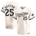 Minnesota Twins #25 Byron Buxton Player Cream BFRAILEYHome Limited Stitched Jerseys