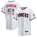 Arizona Diamondbacks #51 Randy Johnson Player White BFRAILEY USA 250 Fourth of July Home Game Stitched Jerseys