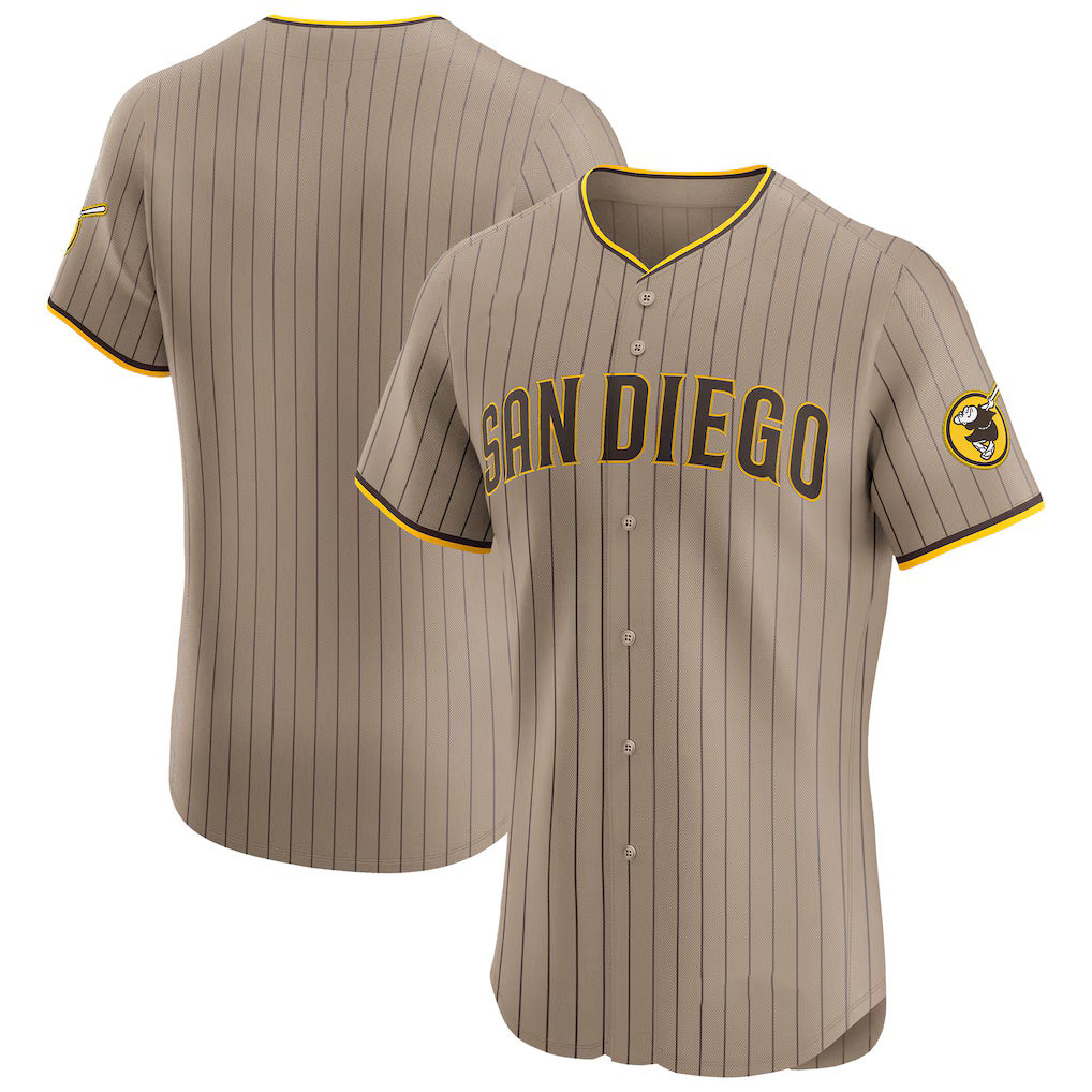 San Diego Padres Sand BFRAILEY Alternate Vapor Premier Elite Patch Jersey