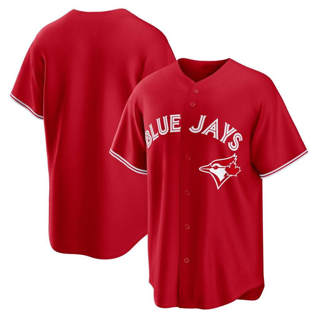 Toronto Blue Jays Red BFRAILEY Canada Day Replica Jersey