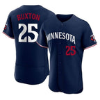 Minnesota Twins #25 Byron Buxton Player Navy BFRAILEYReplica Home Limited Elite Stitched Jerseys