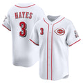 Cincinnati Reds #3 Ke'Bryan Hayes White BFRAILEY Home Limited Player Jersey