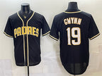 San Diego Padres #19 Tony Gwynn 2026 Fashion Replica Black BFRAILEY Out Stitched Jersey