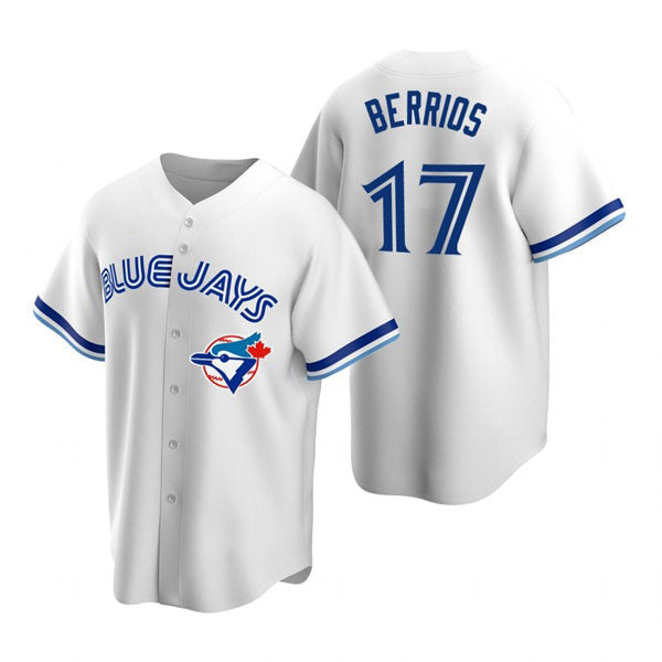 Toronto Blue Jays #17 Jose Berrios White BFRAILEY Cooperstown Collection Jersey