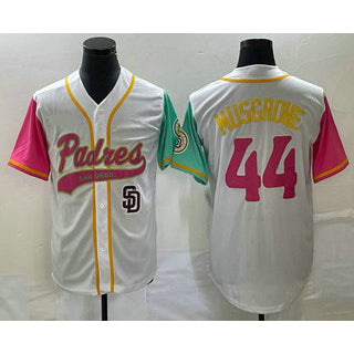 San Diego Padres #44 Joe Musgrove White BFRAILEY NEW 2023 City Connect Cool Base Stitched Jersey