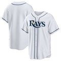 Tampa Bay Rays White BFRAILEY Home Big & Tall Replica Jersey
