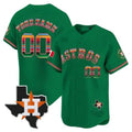 Custom Houston Astros Mexico Texas Patch Vapor Premier Limited Jersey ¨C Green BFRAILEY