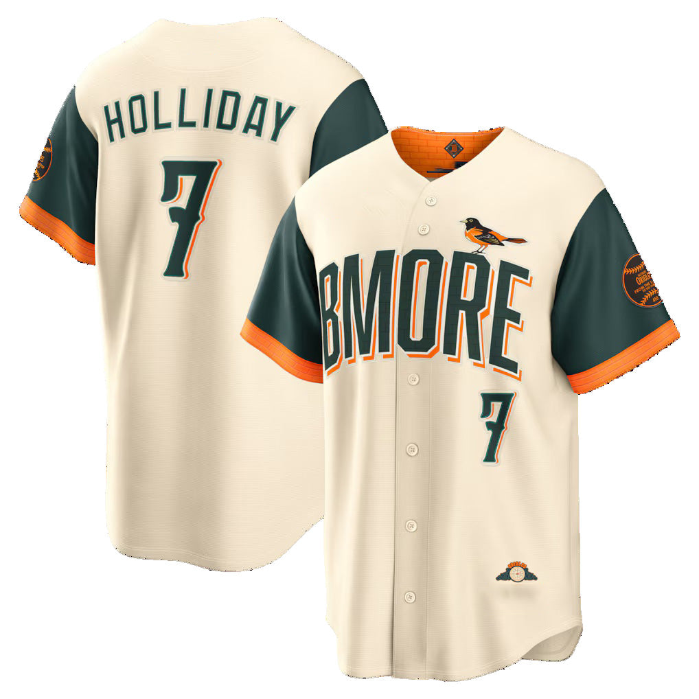 Baltimore Orioles #7 Jackson Holliday Natural BFRAILEY 2026 City Connect Stadium Jersey