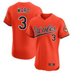 Baltimore Orioles #3 Taylor Ward Player Orange BFRAILEY Limited Elite Home Game Stitched Jerseys