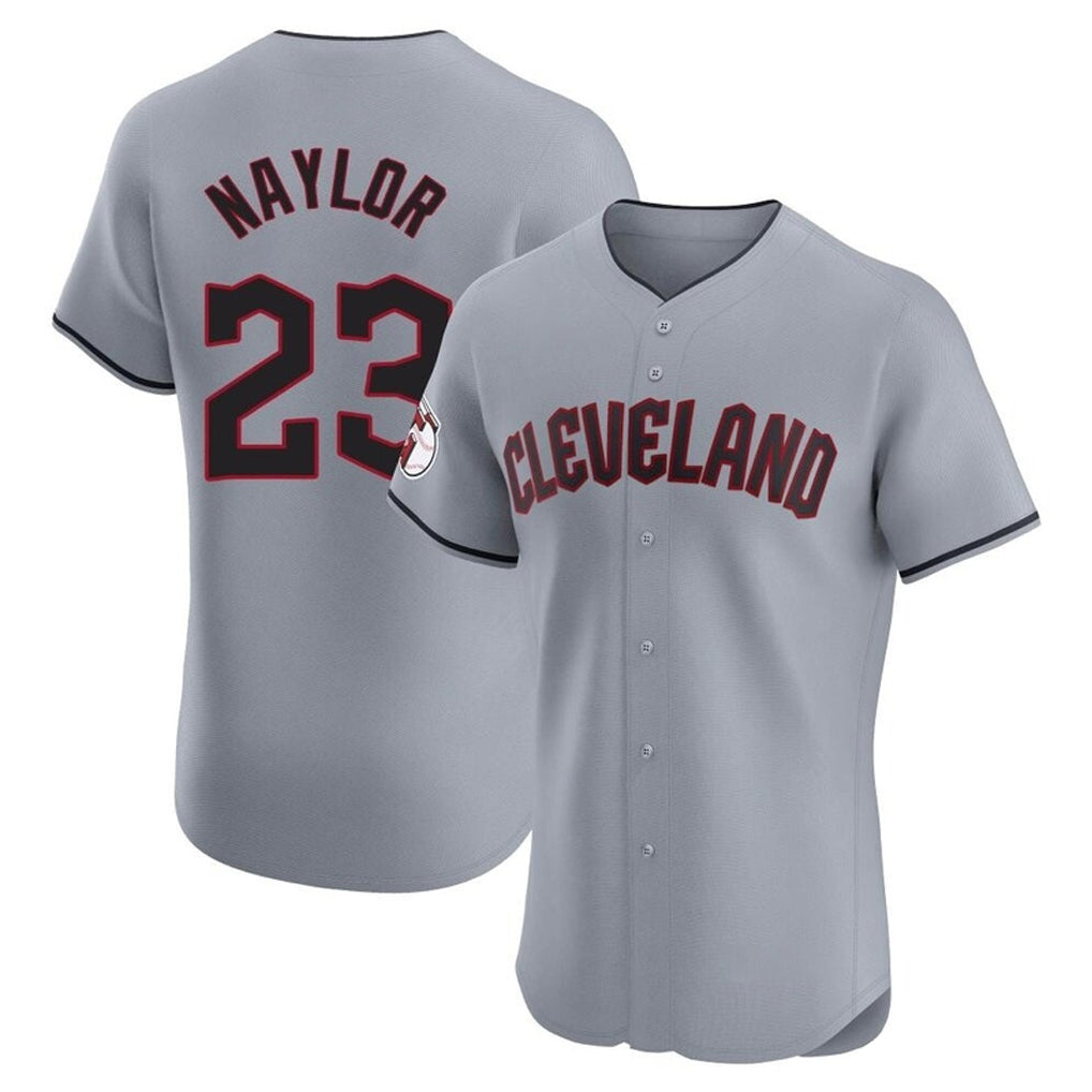 Cleveland Guardians #23 Bo Naylor Player Gray BFRAILEY Road Limited Elite Home Stitched Jerseys