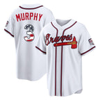 Atlanta Braves #3 Dale Murphy Player White BFRAILEY USA 250 Fourth Of July Limited Home Game Stitched Jerseys