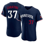 Minnesota Twins #37 Victor Caratini Player Navy BFRAILEYReplica Home Limited Elite Stitched Jerseys