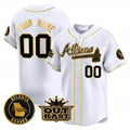 Custom Atlanta Braves Atliens Vapor Premier Limited Jersey ¨C White BFRAILEY