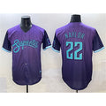 Arizona Diamondbacks #22 Josh Naylor Purple BFRAILEY 2025 City Connect Limited Stitched Jersey