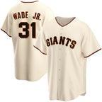 San Francisco Giants #31 LaMonte Wade Jr Cream BFRAILEY 2021 Replica Home Jersey