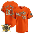 Custom Baltimore Orioles Armed Forces Day Vapor Premier Limited Jersey ¨C Orange BFRAILEY