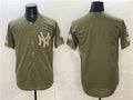 New York Yankees Blank Olive BFRAILEY 2026 Armed Forces Day Stitched Jersey