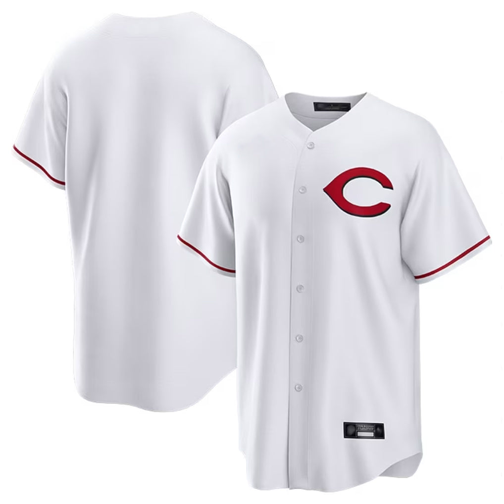 Cincinnati Reds Blank Player White BFRAILEY Home Game Stitched Jerseys