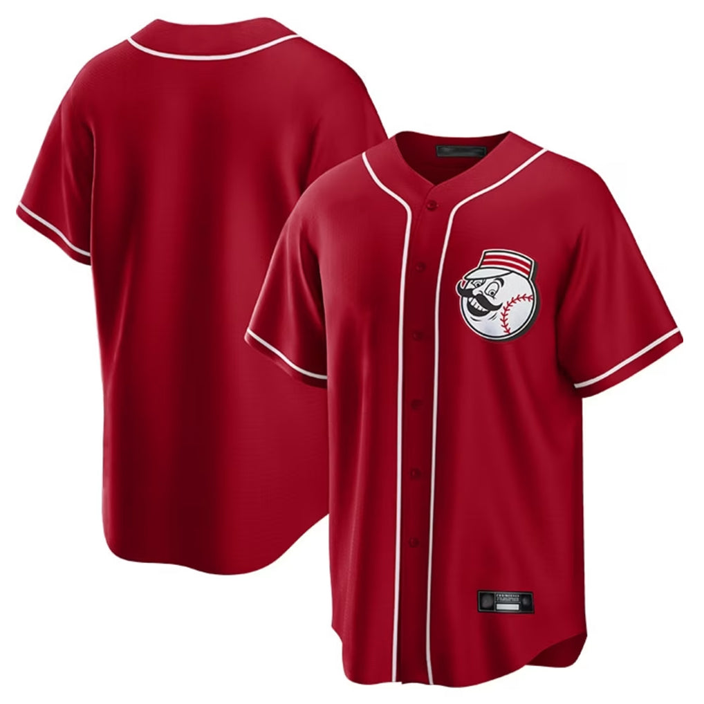 Cincinnati Reds Blank Player Red BFRAILEY Home Game Stitched Jerseys