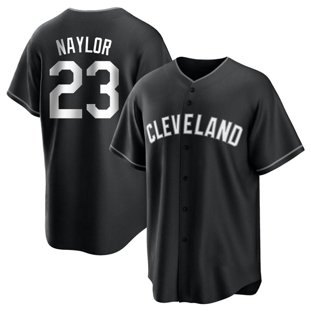 Cleveland Guardians #23 Bo Naylor Player Black BFRAILEY Home Game Stitched Jerseys