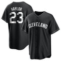 Cleveland Guardians #23 Bo Naylor Player Black BFRAILEY Home Game Stitched Jerseys