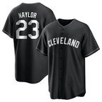 Cleveland Guardians #23 Bo Naylor Player Black BFRAILEY Home Game Stitched Jerseys