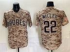 San Diego Padres #22 Mason Miller Tan BFRAILEY Camo Cool Base Stitched Jersey