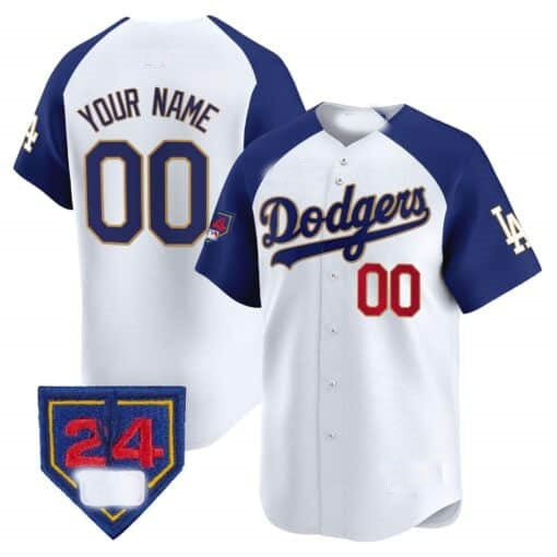 Custom Los Angeles Dodgers 2024 Spring Training Patch Vapor Premier Limited Jersey ¨C White 2 BFRAILEY
