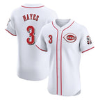 Cincinnati Reds #3 Ke'Bryan Hayes Player White BFRAILEY Limited Elite Home Stitched Jerseys