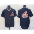 Arizona Diamondbacks Black BFRAILEY Team Big Logo Cool Base Stitched Jerseys