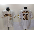 San Diego Padres #30 Eric Hosmer White BFRAILEY Stitched Cool Base Jerseys
