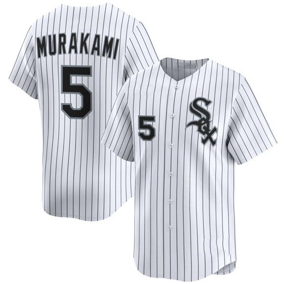 Chicago White Sox #5 Munetaka Murakami White BFRAILEY 2025 Home Limited Stitched Jersey