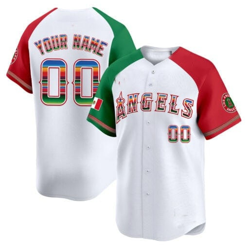 Custom Los Angeles Angels Mexico Vapor Premier Limited Jersey ¨C White BFRAILEY
