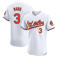 Baltimore Orioles #3 Taylor Ward Player White BFRAILEY Limited Elite Home Game Stitched Jerseys