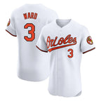 Baltimore Orioles #3 Taylor Ward Player White BFRAILEY Limited Elite Home Game Stitched Jerseys