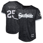 Chicago White Sox #25 Andrew Vaughn Player Black BFRAILEY City Connect Home Game Stitched Jerseys