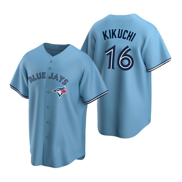 Toronto Blue Jays #16 Yusei Kikuchi Light Blue BFRAILEY Cool Base Stitched Jersey