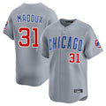 Chicago Cubs #31 Greg Maddux Player Gray BFRAILEY Road Limited Home Stitched Jerseys