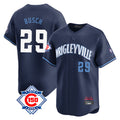 Chicago Cubs #29 Michael Busch Player Navy BFRAILEY City Connect 150th Anniversary Limited Home Stitched Jerseys