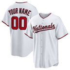 Custom Washington Nationals White BFRAILEY Home Replica Jersey