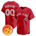 Custom Toronto Blue Jays x Dragon Ball Red BFRAILEY Vapor Premier Limited Jersey - All Stitched
