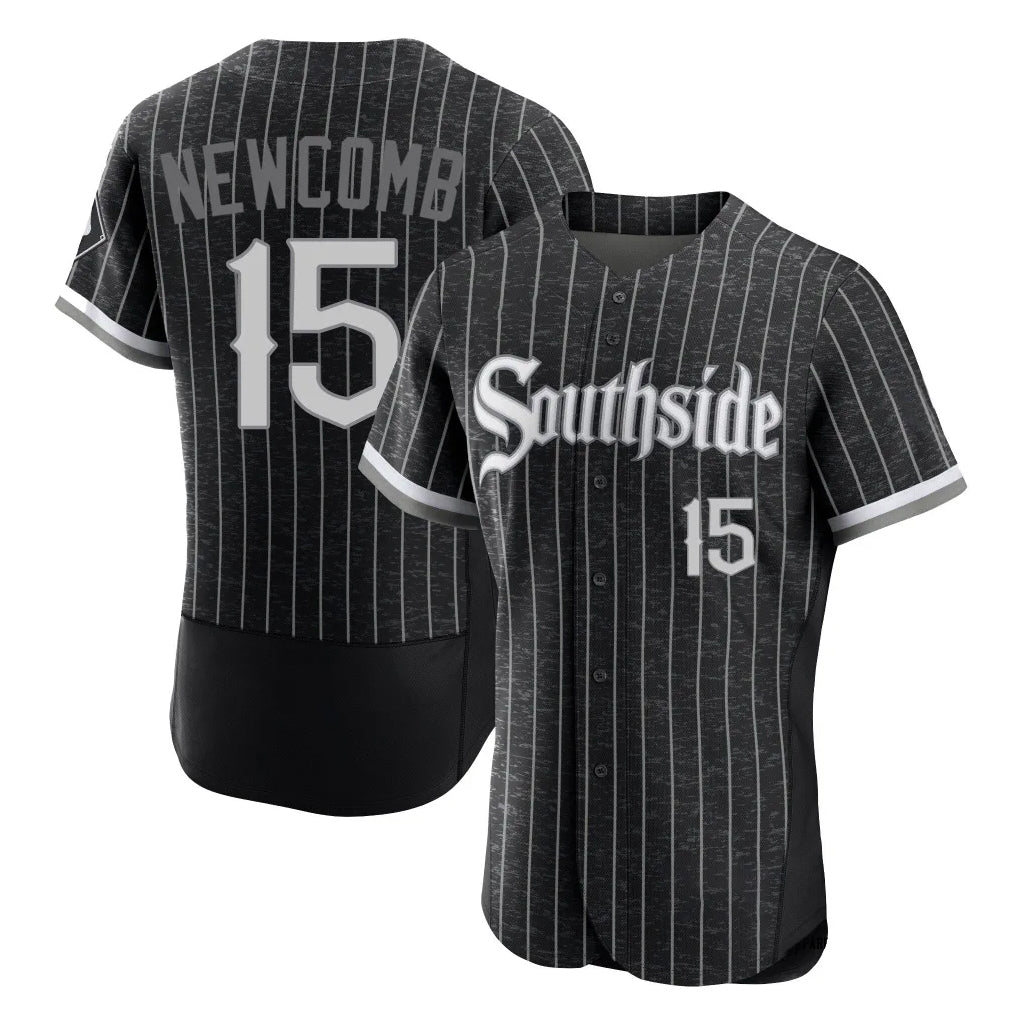 Chicago White Sox #15 Sean Newcomb Player Black BFRAILEY City Connect Limited Elite Home Stitched Jerseys